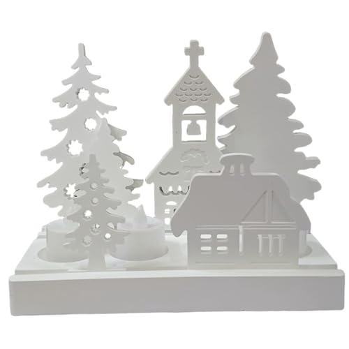 7pcs/set Christmas Village Kerzenhalter Schimmel, Weihnachtshäuser von imFreienawn