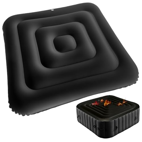 Aufblasbare -Abdeckung, 53 PVC Square Spa Deckbedeckungen, Windschutz und Regenfisch -Whirlpool -Deckel für Garten, Deck, Terrasse und Entspannung im Freien isoliert Abdeckung im Freien von imFreienawn