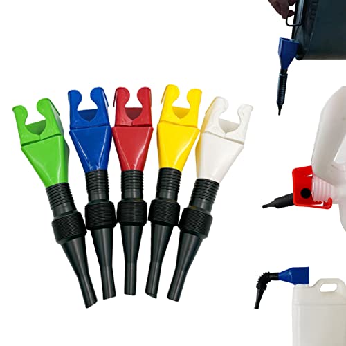 Flexible Entwässerungswerkzeug Snap Trichter universeller kleiner Öltrichter Kunststoff-Verschluss Multifunktionaler Trichter für Automobil 5pcs von imFreienawn