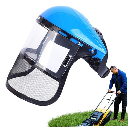 Gesichtsschild für Unkrautschlägen, spritzer Beweis PVC & Stahlnetzkettensägenhelm, atmungsaktiver Schutzschild für Garten, Schleifen, Kettensäge voll Gesichtsschild für Unkrautschlägen, spritzer Beweis PVC & Stahlnetzkettensägenhelm, atmungsaktiver Schutzschild für Garten, Schleifen, Kettensäge voll von imFreienawn