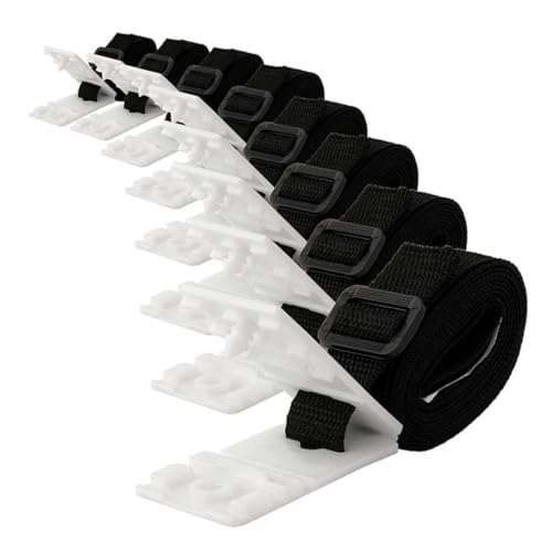 Pool Solar Cover Rollen -Befestigungskit Pool Roller Rollenabdeckung Set Solar Deckenbänder eingestellt für im gemahlenen Schwimmen 8 Gurte von imFreienawn