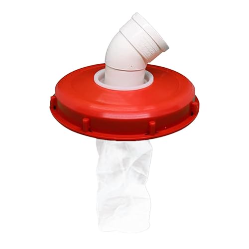 imFreienawn IBC -LID -Filter Nylon Regenwasserfilter mit waschbarer Deckel 45 ° 245 mm Tank Wasser IBC Tankzubehör DN150 -Armaturen von imFreienawn