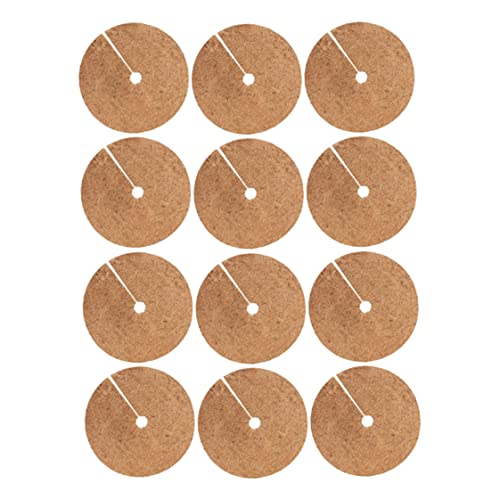 imFreienawn Kokosnussfasern Mulch Ringbaum Beschützer Matte Coir Blumentopf Mulchende Abdeckung 20 cm 12 pcs Baumringmatte von imFreienawn