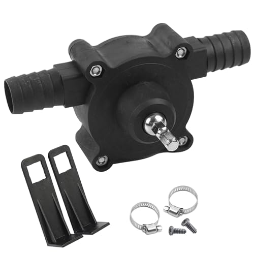 imFreienawn Selbstpriming-Übertragungspumpe Verschleiß-resistenter flüssiger selbstprimieriger Wasserpumpe Hand ausstehendes Bohrwasser für, Öl, Lösungsmittel, Brennstoffbohrübertragung von imFreienawn