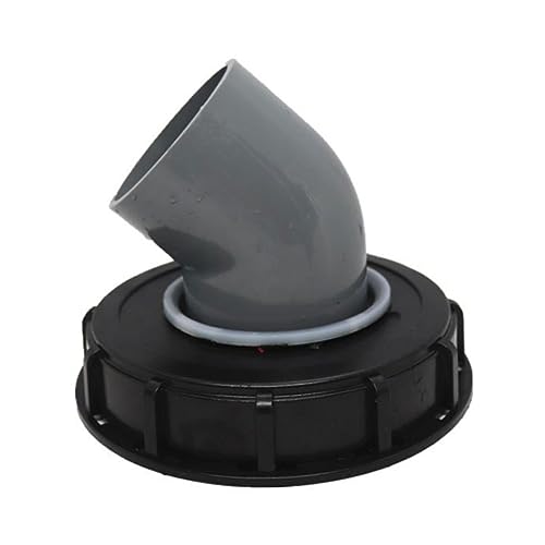 imFreienawn Tonne Barrel Plastikabdeckung 163 mm 45 Grad Regenwasser IBC Tank Deckelfilter Cap Zubehör Schwarzer IBC Deckelfilter von imFreienawn