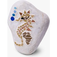Lapidemart Dekostein Mit Mosaik Seepferd in Verschiedenen Größen von imPerfektKunsthafen