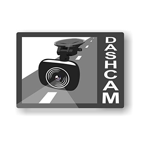 Set mit 4 rechteckigen Dashcam-Aufklebern von imaggge.com