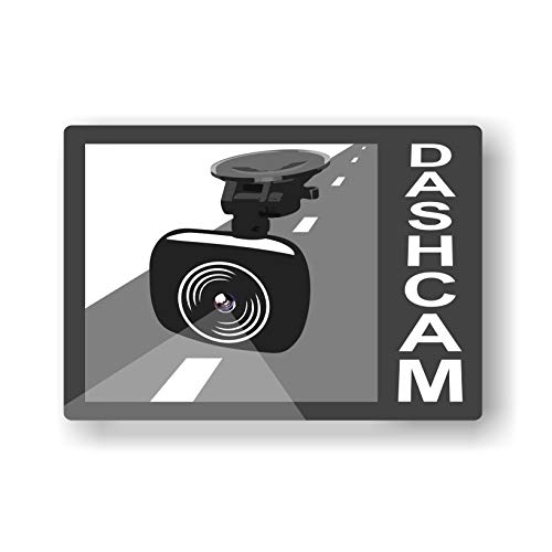 Set mit 4 rechteckigen Dashcam-Aufklebern. von imaggge.com