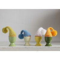 Farbmix. Set Mit 4 Gestrickten Eierwärmern. Ei Hut Set. Weihnachtsgeschenk von imali