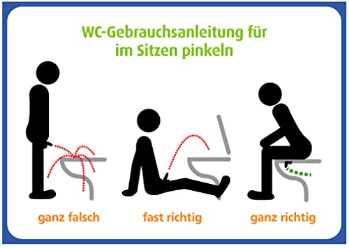 immi 6x Sitzen pinkeln Gebrauchsanweisung A7 (klein), Wie man's (nicht) macht von immi