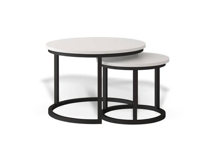 2er-Set Couchtische TORONTO I Schwarz Weiß 2er-Set Couchtische TORONTO I Schwarz Weiß von imoebel24