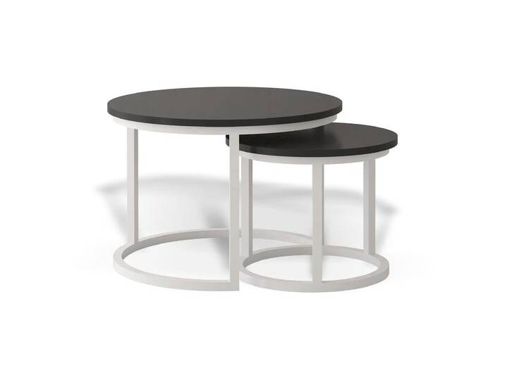 2er-Set Couchtische TORONTO II Weiß Schwarz 2er-Set Couchtische TORONTO II Weiß Schwarz von imoebel24