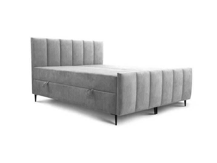 Boxspringbett 160x200 RUBI Aschegrau (Noel 26) von imoebel24