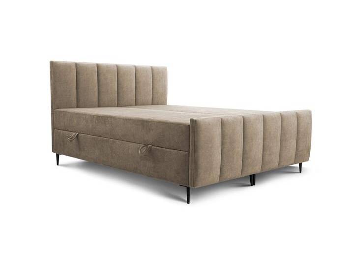 Boxspringbett 160x200 RUBI Beige (Noel 17) von imoebel24