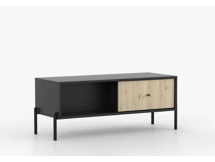 Couchtisch REJWEN 90 cm Schwarz Artisan Eiche von imoebel24