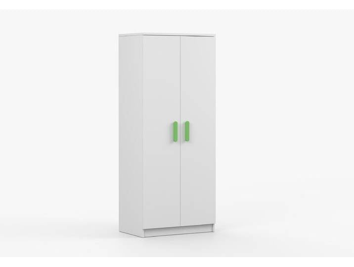 Drehtürenschrank JONAS I 06 80 cm Weiß Weiß Limette von imoebel24