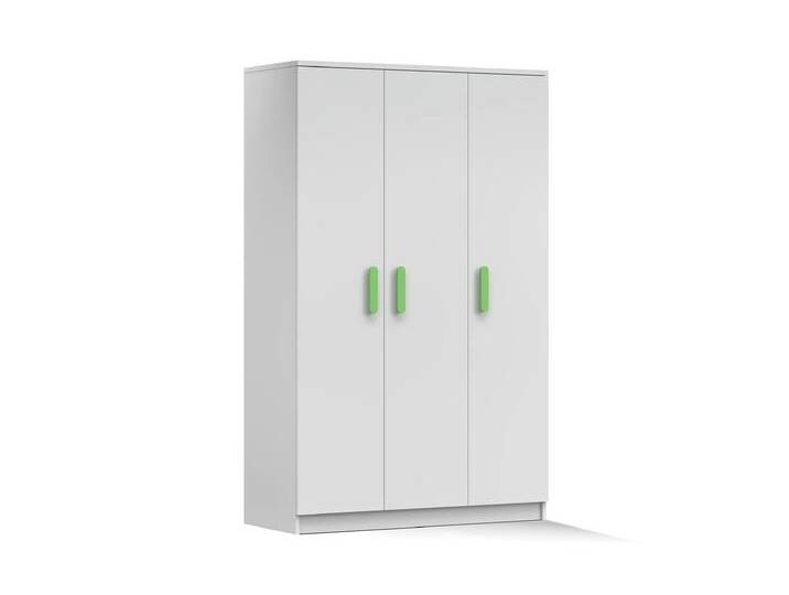 Drehtürenschrank JONAS I 19 120 cm Weiß Weiß Limette Drehtürenschrank JONAS I 19 120 cm Weiß Weiß Limette von imoebel24