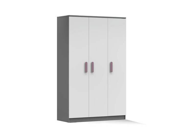 Drehtürenschrank JONAS II 19 120 cm Grau Weiß Erika von imoebel24