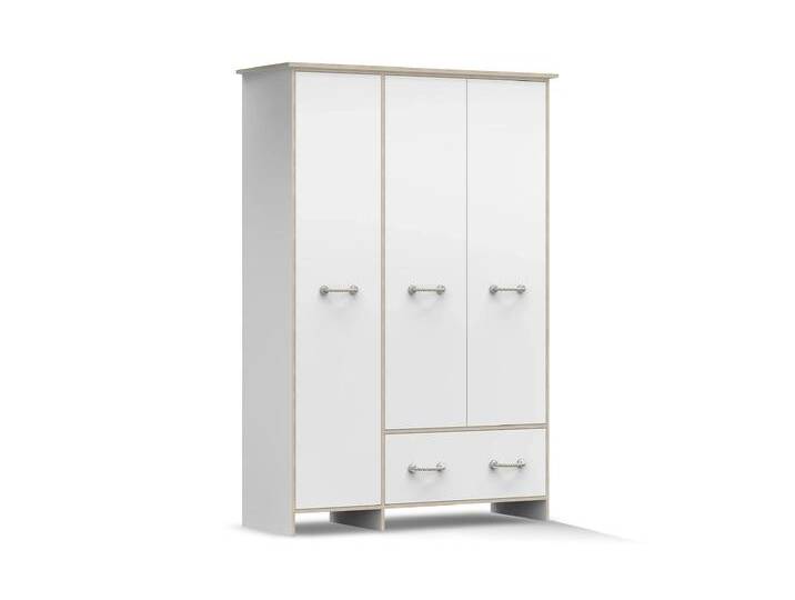 Drehtürenschrank KOSMO 19 133 cm Weiß Weiß Drehtürenschrank KOSMO 19 133 cm Weiß Weiß von imoebel24