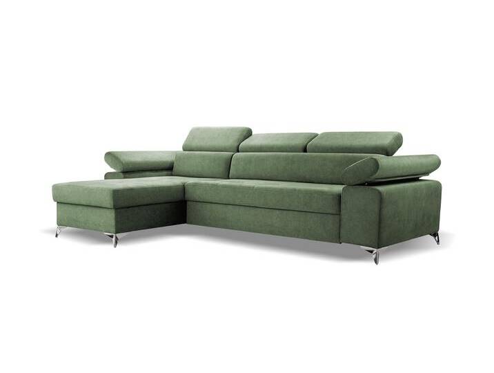 Ecksofa BARDI Links Grün (Noel 09) von imoebel24