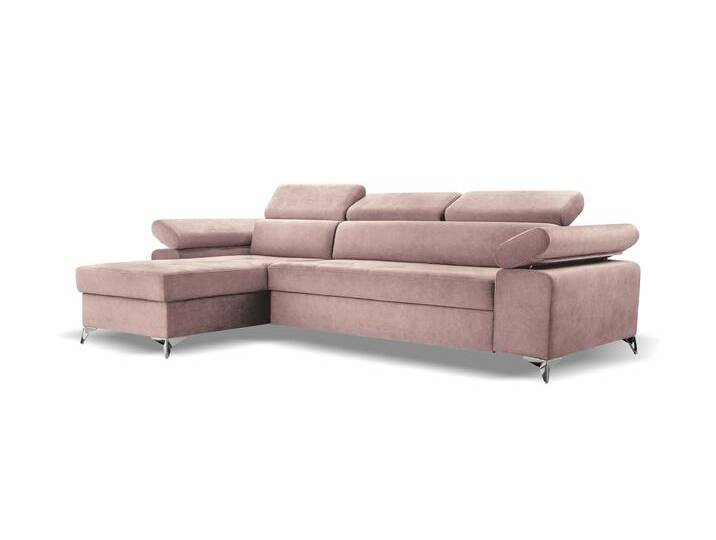 Ecksofa BARDI Links Rosa (Noel 07) von imoebel24