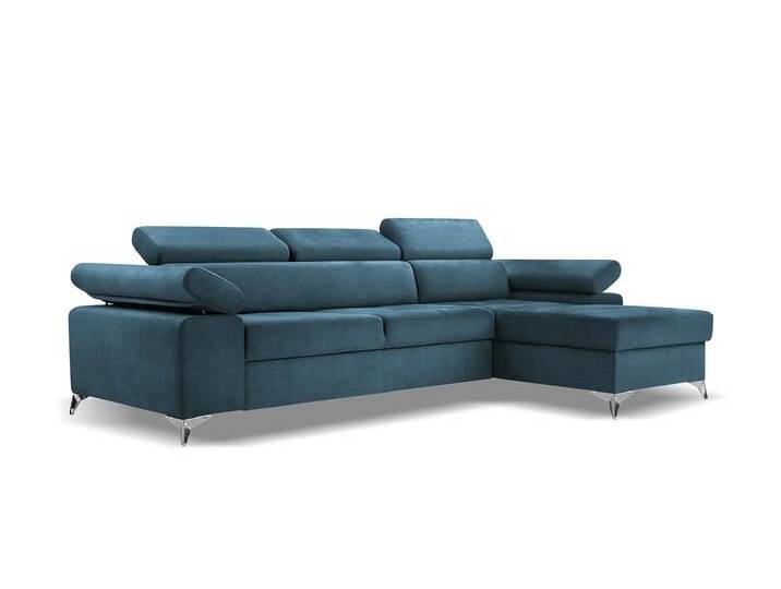Ecksofa MADRYT MINI Rechts Blau (Vena 12) von imoebel24