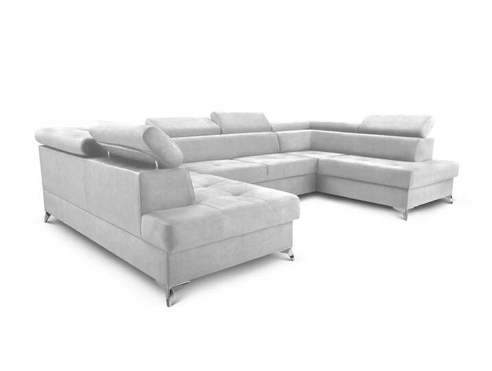 Ecksofa MADRYT SUPER Aschegrau (Vena 3) von imoebel24