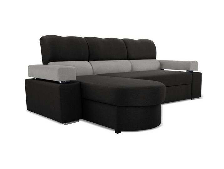 Ecksofa MAGIC Links Schwarz/grau (Bahama 36 + Bahama 34) von imoebel24
