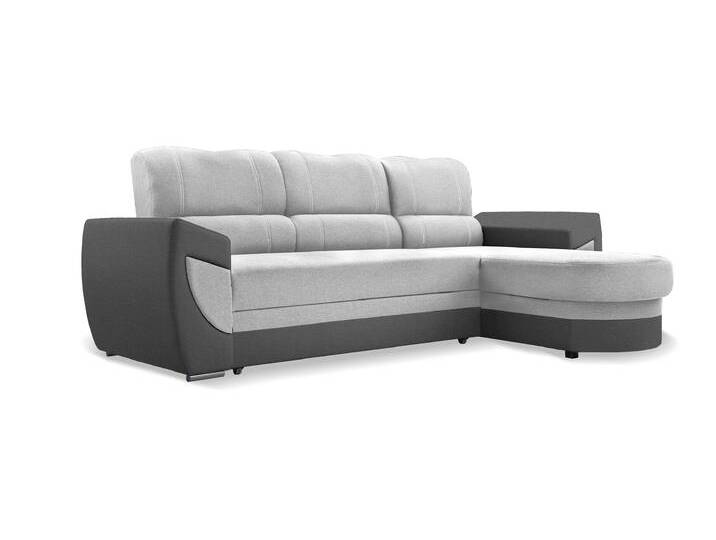 Ecksofa TRENDI Rechts Aschegrau/grau (Bahama 31 + Bahama 35) von imoebel24