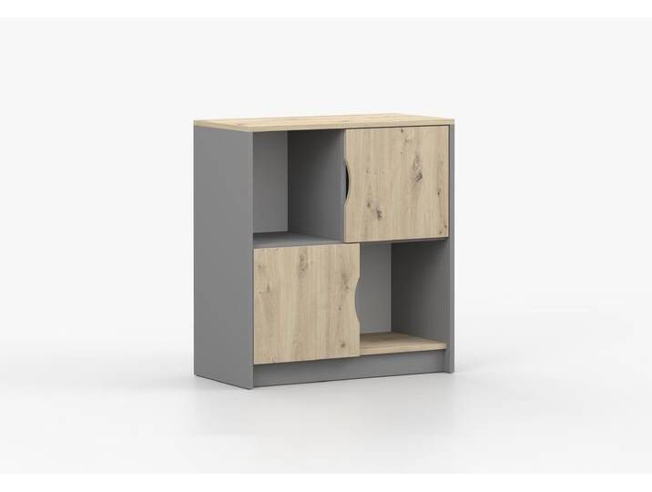 Kleines Regal JOY II 01 80 cm Grau Grau + Artisan Eiche Kleines Regal JOY II 01 80 cm Grau Grau + Artisan Eiche von imoebel24