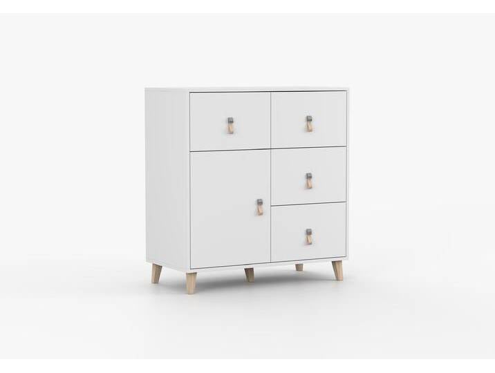 Kommode FIGO 03 90 cm Weiß Weiß Kommode FIGO 03 90 cm Weiß Weiß von imoebel24