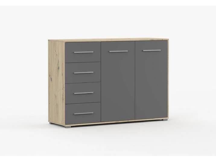 Kommode FRIDA 01 ASZ 135 cm Artisan Eiche Grau von imoebel24