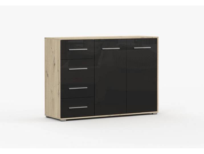 Kommode FRIDA 01 S AC 135 cm Artisan Eiche Schwarz + Semigloss Kommode FRIDA 01 S AC 135 cm Artisan Eiche Schwarz + Semigloss von imoebel24