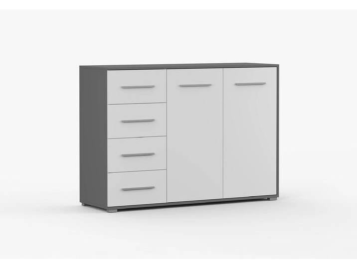 Kommode FRIDA 01 SZB 135 cm Grau Weiß Kommode FRIDA 01 SZB 135 cm Grau Weiß von imoebel24