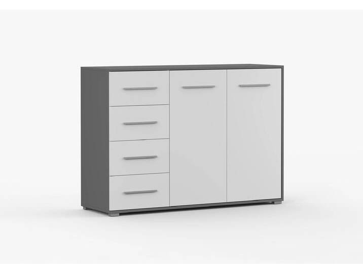 Kommode FRIDA 01 SZB 135 cm Grau Weiß von imoebel24