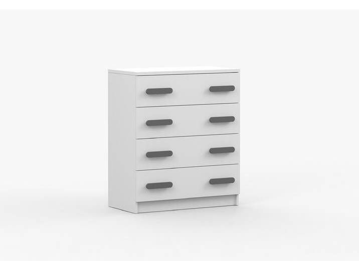 Kommode JONAS I 02 80 cm Weiß Weiß Grau Kommode JONAS I 02 80 cm Weiß Weiß Grau von imoebel24