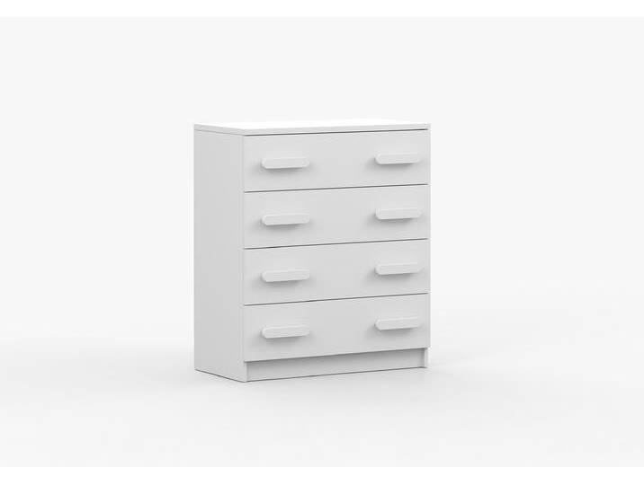 Kommode JONAS I 02 80 cm Weiß Weiß Weiß von imoebel24