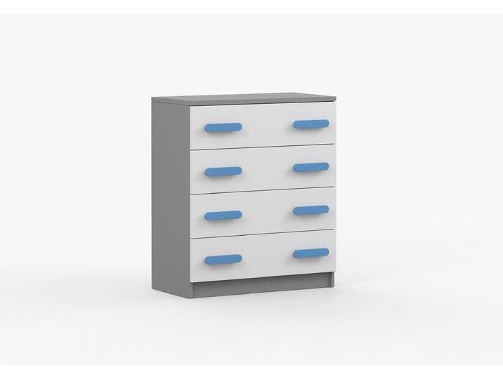 Kommode JONAS II 02 80 cm Grau Weiß Blau Kommode JONAS II 02 80 cm Grau Weiß Blau von imoebel24