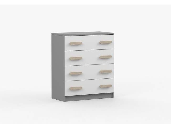 Kommode JONAS II 02 80 cm Grau Weiß Sonoma Eiche Kommode JONAS II 02 80 cm Grau Weiß Sonoma Eiche von imoebel24