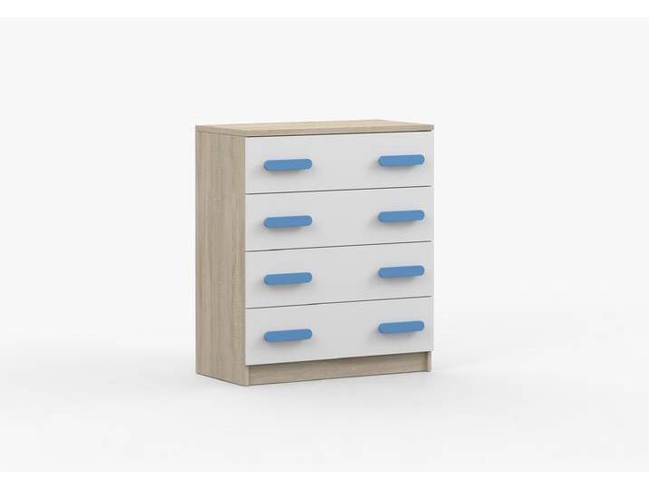 Kommode JONAS III 02 80 cm Sonoma Eiche Weiß Blau Kommode JONAS III 02 80 cm Sonoma Eiche Weiß Blau von imoebel24