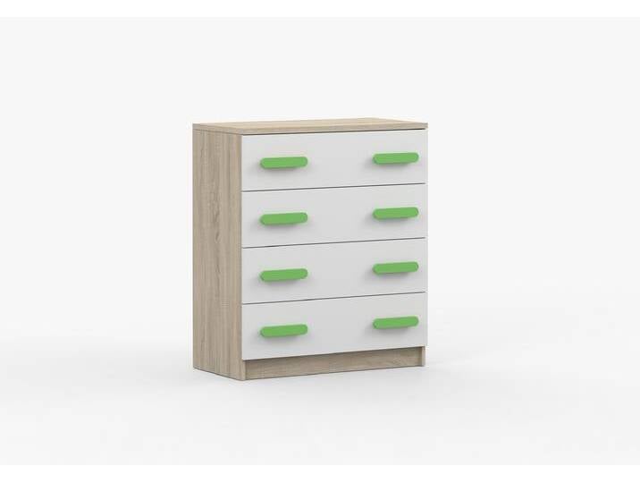 Kommode JONAS III 02 80 cm Sonoma Eiche Weiß Limette Kommode JONAS III 02 80 cm Sonoma Eiche Weiß Limette von imoebel24