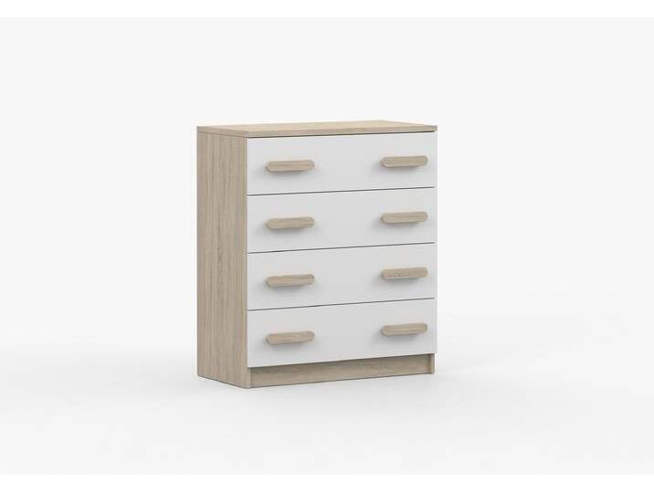 Kommode JONAS III 02 80 cm Sonoma Eiche Weiß Sonoma Eiche Kommode JONAS III 02 80 cm Sonoma Eiche Weiß Sonoma Eiche von imoebel24
