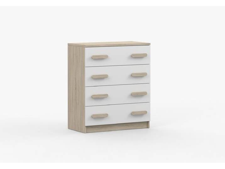 Kommode JONAS III 02 80 cm Sonoma Eiche Weiß Sonoma Eiche Kommode JONAS III 02 80 cm Sonoma Eiche Weiß Sonoma Eiche von imoebel24