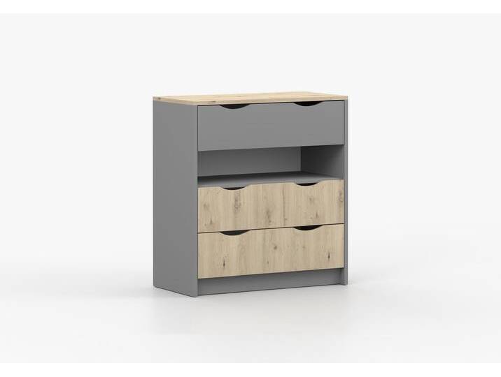 Kommode JOY II 03 80 cm Grau Grau + Artisan Eiche Kommode JOY II 03 80 cm Grau Grau + Artisan Eiche von imoebel24