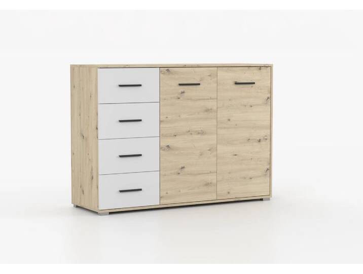 Kommode MARSYLIA 4S 135 cm Artisan Eiche + Weiß Artisan Eiche Kommode MARSYLIA 4S 135 cm Artisan Eiche + Weiß Artisan Eiche von imoebel24