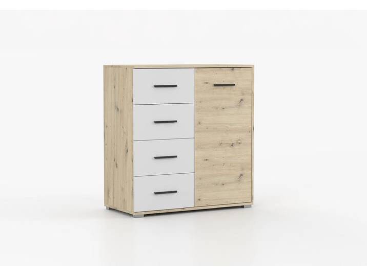 Kommode MARSYLIA 4S 90 cm Artisan Eiche + Weiß Artisan Eiche Kommode MARSYLIA 4S 90 cm Artisan Eiche + Weiß Artisan Eiche von imoebel24