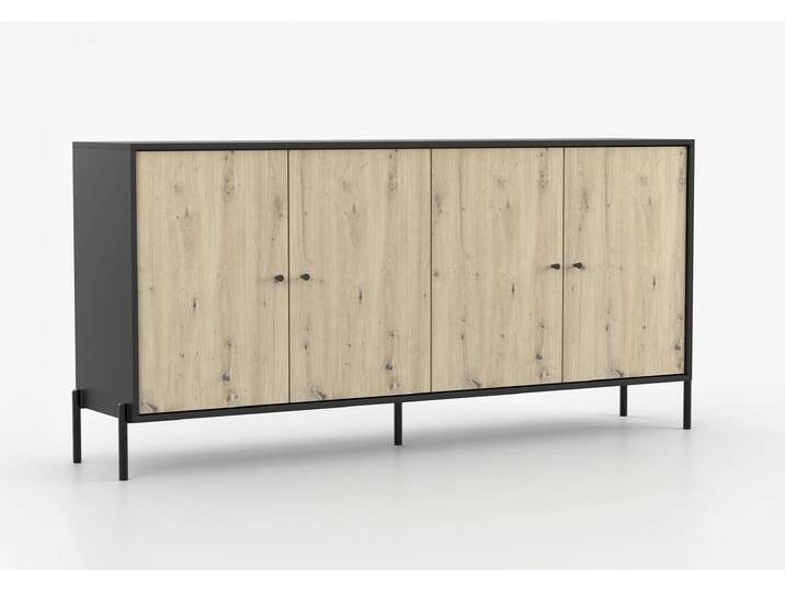 Kommode REJWEN 200 cm Schwarz Artisan Eiche Kommode REJWEN 200 cm Schwarz Artisan Eiche von imoebel24