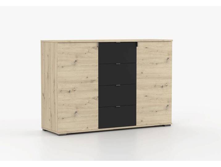 Kommode WERONA II 4S 135 cm Artisan Eiche Artisan Eiche + Schwarz Kommode WERONA II 4S 135 cm Artisan Eiche Artisan Eiche + Schwarz von imoebel24