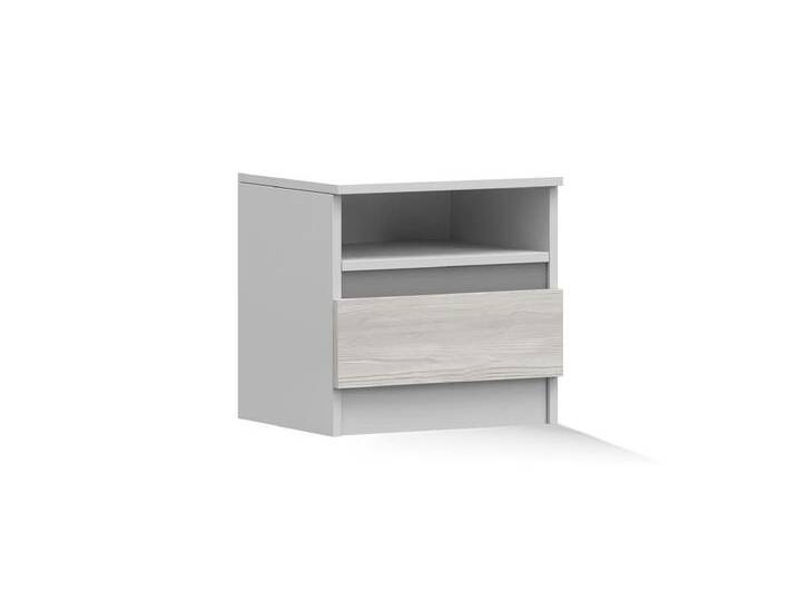 Nachttisch HELIOS 23 Weiß Kathult + Grau von imoebel24
