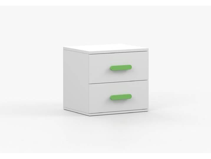 Nachttisch JONAS I 22 Weiß Weiß Limette Nachttisch JONAS I 22 Weiß Weiß Limette von imoebel24
